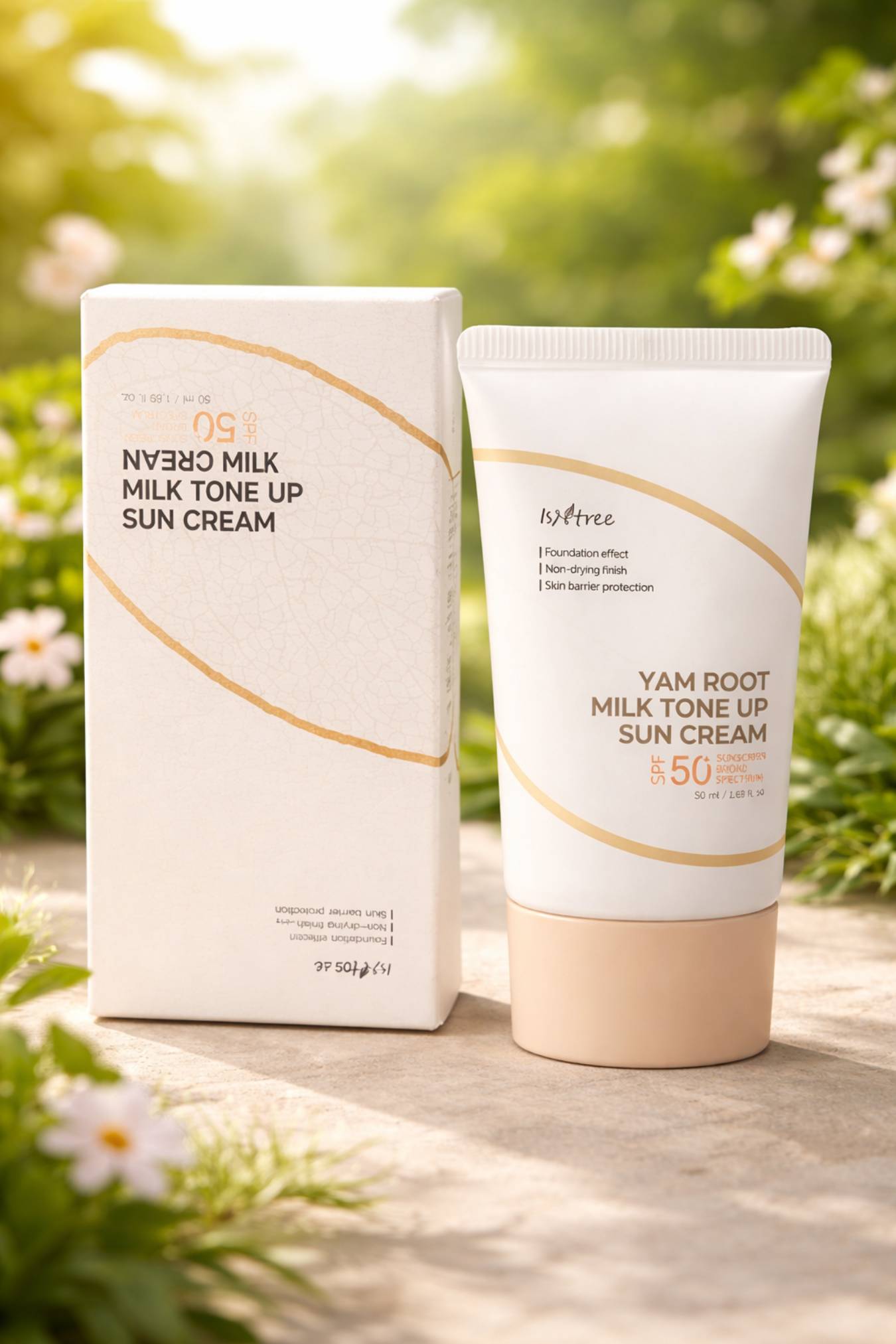 Isntree Yam Root Milk Tone Up Sun Cream (SPF 50+) 